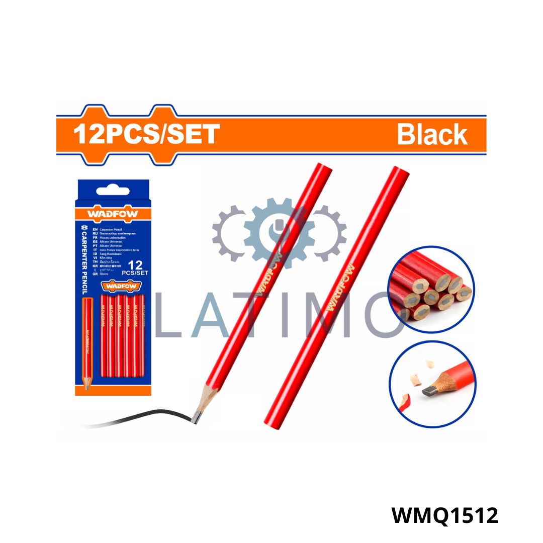 WADFOW Crayon noir 12 pcs WMQ1512 Crayon noir 12 pcs-Wadfow
