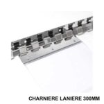 Charnière inox rideaux lanière 300mm