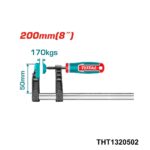 TOTAL Serre joint effet fort 500x200mm 8" THT1320502