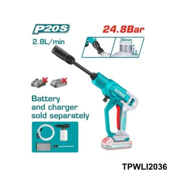 TOTAL Nettoyeur haute pression sans fil TPWLI2036