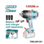 TOTAL Cle a choc 1350nm 3/4" sans batterie sans chargeur TIWLI201351
