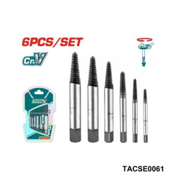TOTAL Jeu 6 extracteurs de vis TACSE0061