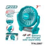 TOTAL Ventilateur 7" Sans batterie sans chargeur TFALI2007