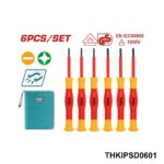 TOTAL Jeu 6 tournevis isolees 1000v THKIPSD0601