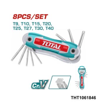 TOTAL Jeu 08 cle torx pliant 09-40 THT1061846