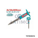 Burin macon pointu 305mm-Total