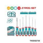 TOTAL Jeu 27 tournevis TKSDS2726