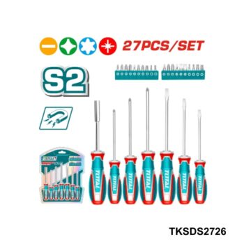 TOTAL Jeu 27 tournevis TKSDS2726