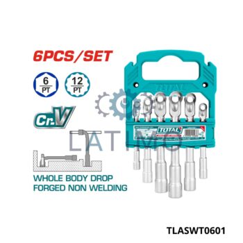 Jeu de 06 cle a pipe 7-14mm-Total