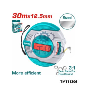 Roulette metallique 30mx125mm-Total