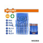 WADFOW Jeu 6 tournevis de precision WSS2B26