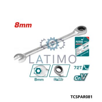 Cle mixte a cliquet 08mm-Total