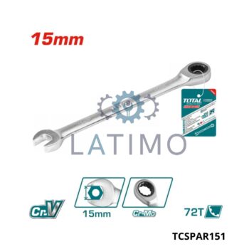 Cle mixte a cliquet 15-Total