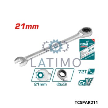 Cle mixte a cliquet 21mm-Total