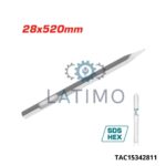 Burin hex pointu 28x520mm-Total