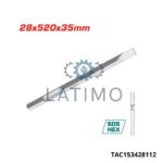 Burin hex plat 28x520x35mm-TOTAL