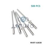 Pack rivet 4.8x20 500pcs-Latimo