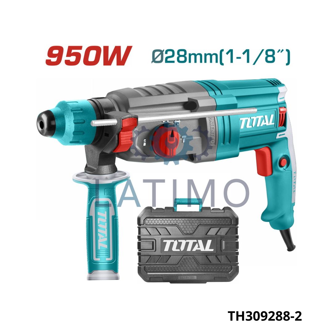 TOTAL Marteau perforateur 950w sds plus TH309288-2 Marteau perforateur 950w sds plus-Total