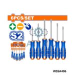 Jeu de 6 tournevis pro s2-Wadfow
