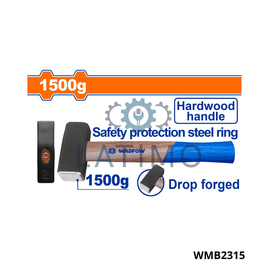 WADFOW Masette carre bois 1.5kg WMB2315 Masette carre bois 1.5kg-Wadfow