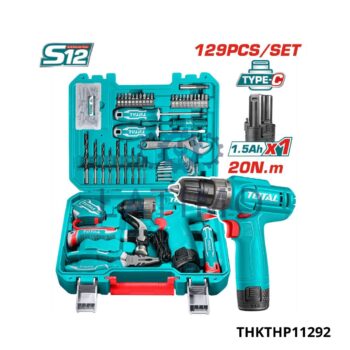 Pack visseuse 12v + 129 acc-TOTAL