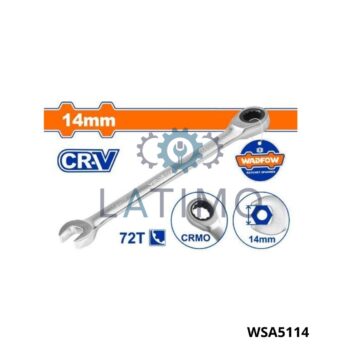 Cle mixte a cliquet 14mm crv-WADFOW