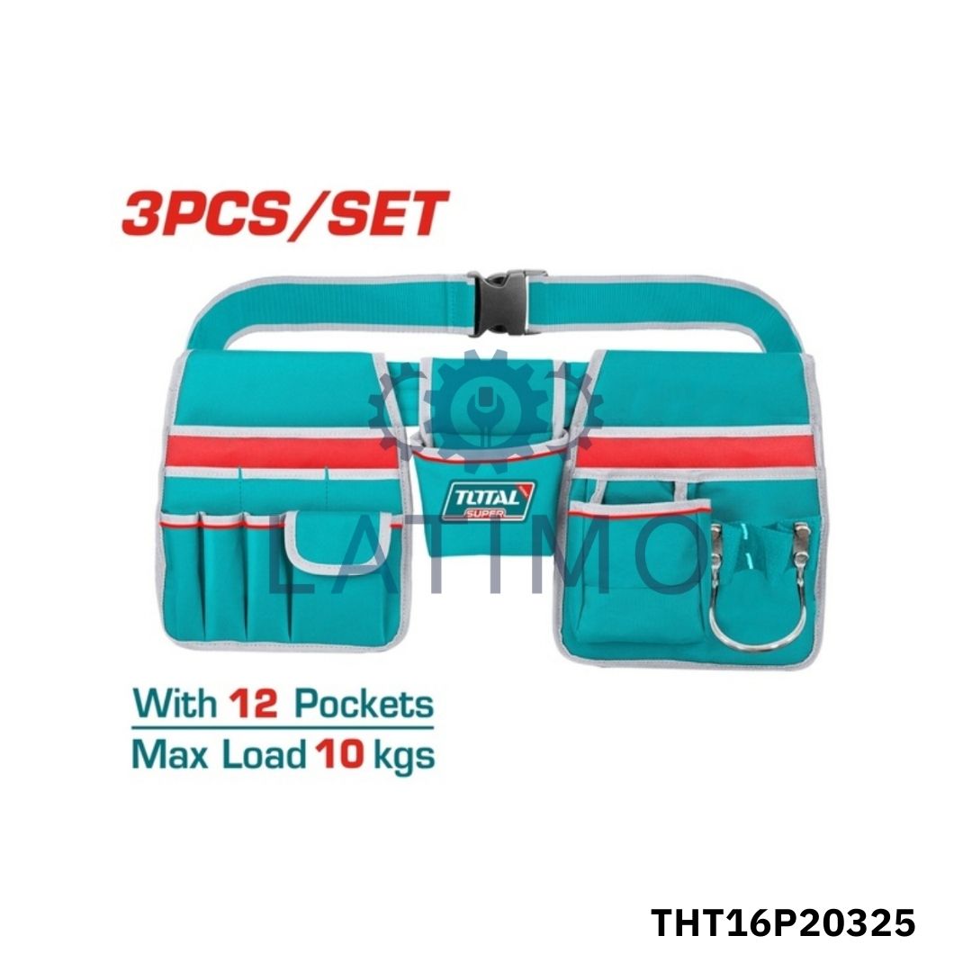 TOTAL Ceinture d'outillage 3 pcs THT16P20325 TOTAL Ceinture d'outillage 3 pcs THT16P20325