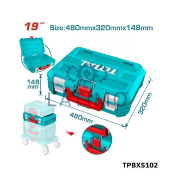 TOTAL Caisse a outil empilable 480mm TPBXS102