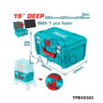 TOTAL Caisser a outil empilable 19" pm TPBXS103