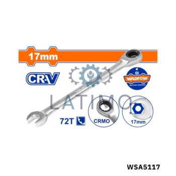 WADFOW Cle mixte a cliquet 17 WSA5117
