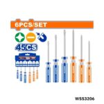 WADFOW Jeu 6 tournevis cs WSS3206