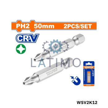 WADFOW Jeu de 2 embouts ph2*50mm WSV2K12