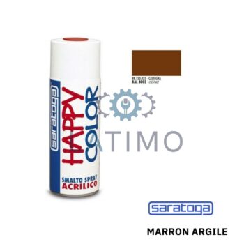 SARATOGA Peinture marron argile 400ml RAL8003