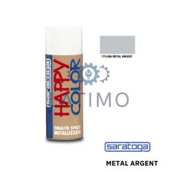 SARATOGA Peinture metal argent 400ml RAL006