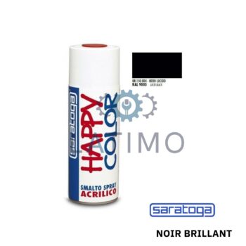 SARATOGA Peinture noir brillant 400ml