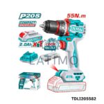 TOTAL Visseuse perceuse sans fil 20v 55nm TDLI205582