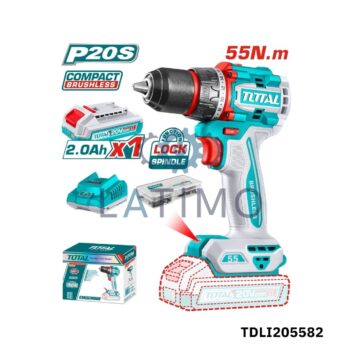 TOTAL Visseuse perceuse sans fil 20v 55nm TDLI205582