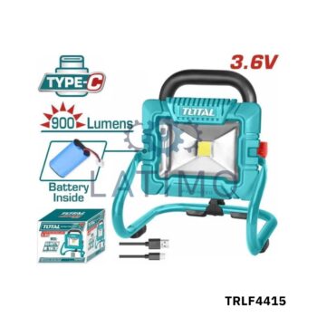 TOTAL Lampe portative rechargeable 900lm TRLF4415