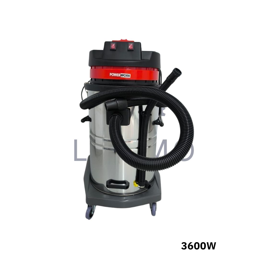 POWERWORK Aspirateur 2 moteurs 3600w 80l PWVC80B POWERWORK Aspirateur 2 moteurs 3600w 80l PWVC80B