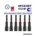 EMTOP Jeu 06 de tourne-ecrous 14mm EMNS65061