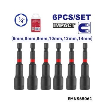 EMTOP Jeu 06 de tourne-ecrous 14mm EMNS65061