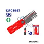 EMTOP Jeu de 11 embouts tournevis ph2 EMSV3K02