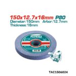 TOTAL Roue a meuler d150 p80 TAC1506024