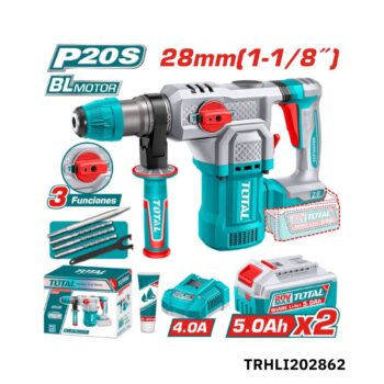 TOTAL Marteau perforateur 20v 2.5ah TRHLI202862
