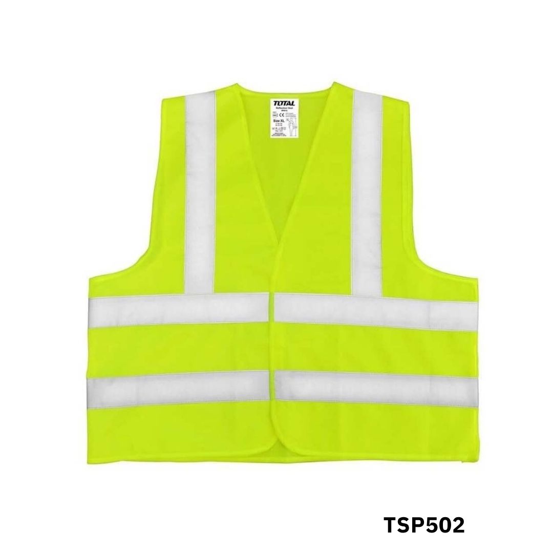 TOTAL Gilet de securite jaune TSP502 TOTAL Gilet de securite jaune TSP502