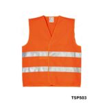 TOTAL Gilet de securite orange TSP503