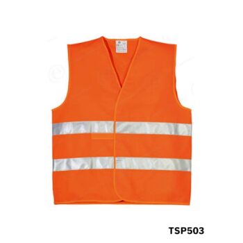 TOTAL Gilet de securite orange TSP503