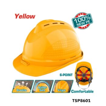 TOTAL Casque de protection jaune TSP8601