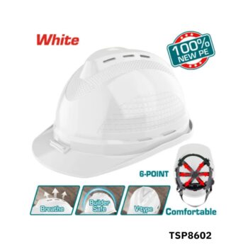TOTAL Casque de protection blanc TSP8602