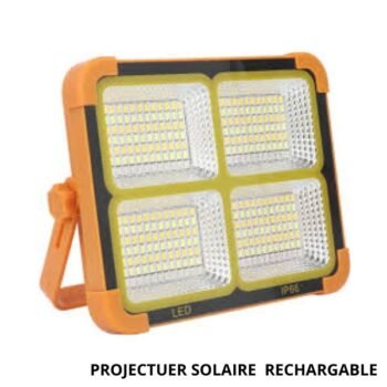 LATIMO projecteur solaire rechargable ART03652